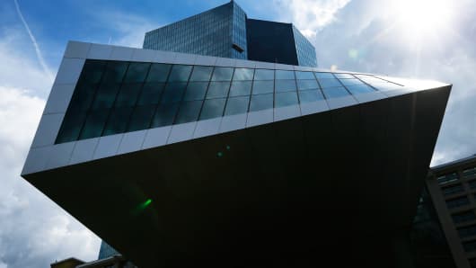 The European Central Bank (ECB) headquarters is pictured in Frankfurt, Germany, September 3, 2015.