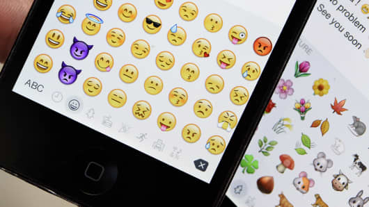 Emojis on mobile phones