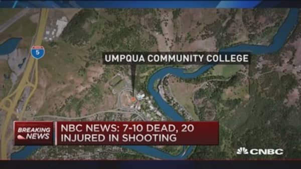 7-10 dead in Oregon shooting: NBC News 