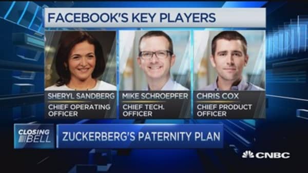 Zuckerberg's paid paternity plan