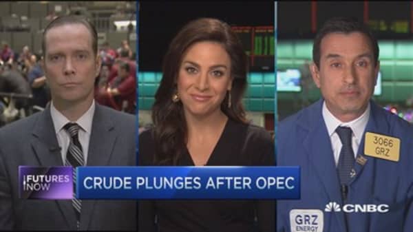 Futures Now: Crude selling off after OPEC