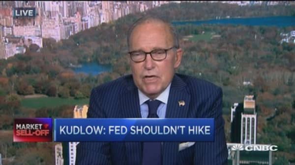 Kudlow: Fed shouldn't hike 