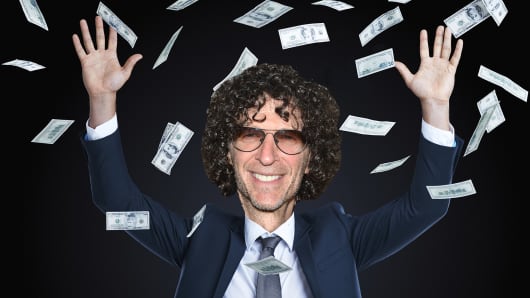 Photo composite with Howard Stern. Howard Stern would be the third highest paid CEO in America.