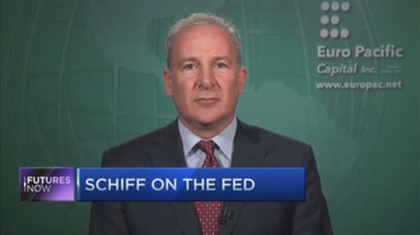 Peter Schiff: We're almost in a recession