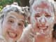 Here's a picture of me (far left) and my friends Jared and Aviva at my fraternity’s annual fundraising event, in which you pay to pie people with shaving cream. A friend posted it to Facebook.