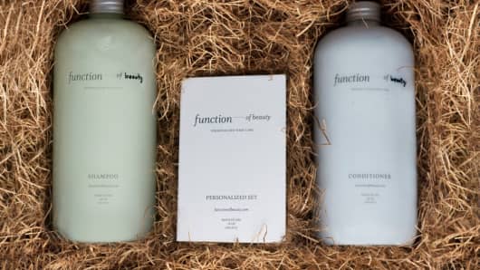 Function of Beauty, a startup which offers customized hair products