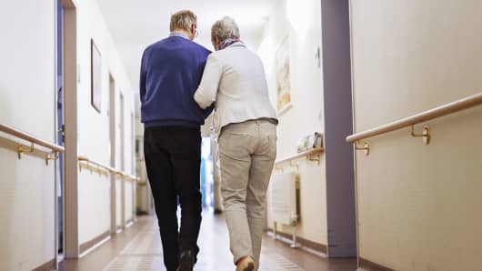Senior couple long term care