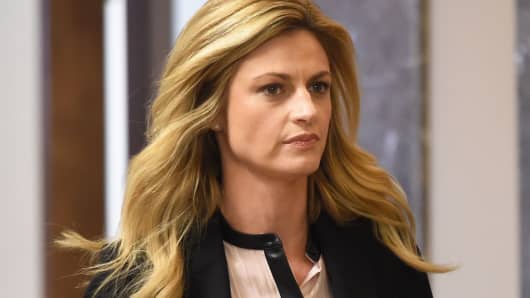 Erin Andrews enters the courtroom for closing remarks on March 4, 2016 in Nashville, Tennessee.