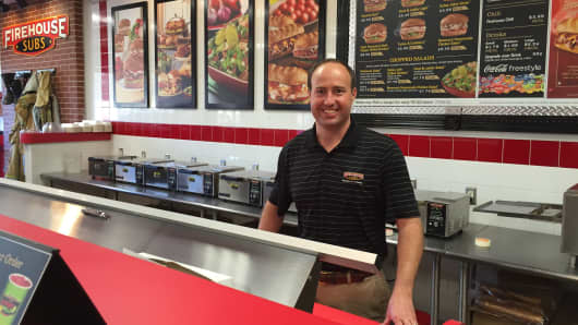 Firehouse Subs franchise owner Elliott Goldsmith first joined the brand in 2002. He now owns seven restaurants in his hometown of Greenville, South Carolina.