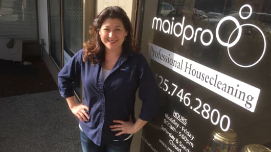 Working with the company’s founders as manager and dispatcher for their Boston location readied Maxine Kenefsky to open a MaidPro location of her own.