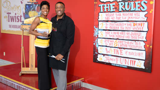 Algy Irvin and his wife, Kermie, opened their first Painting with a Twist location in 2009 and have since opened two additional locations.