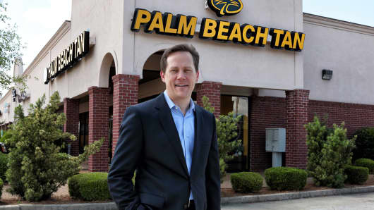 Ray Harrigill owns six Palm Beach Tan locations in Mississippi.