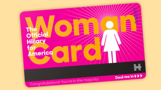 Woman's Card Hillary Clinton