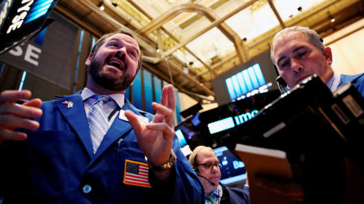 Dow Jones industrials break above 22000