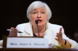Federal Reserve Chairman Janet Yellen testifies on on Capitol Hill in Washington, Tuesday, June 21, 2016, before the Senate Banking Committee.