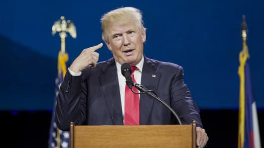 Donald Trump, presumptive Republican presidential nominee
