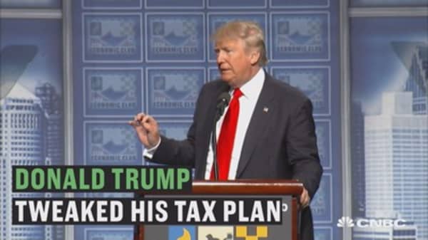 Donald Trump made a big change to his tax plan