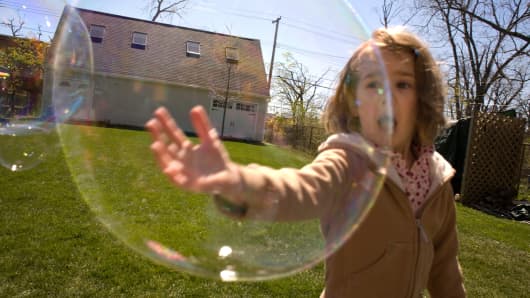 Bubble about to burst