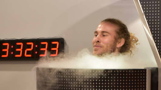 Restore’s whole body cryotherapy chamber