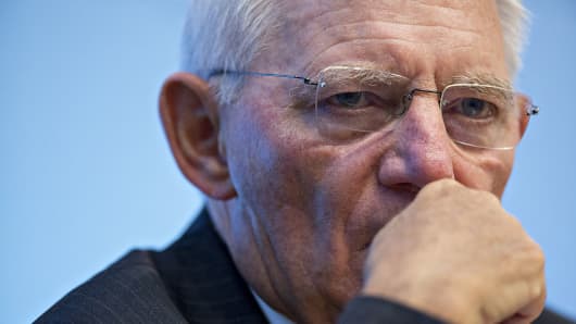 Wolfgang Schaeuble, Germany's finance minister