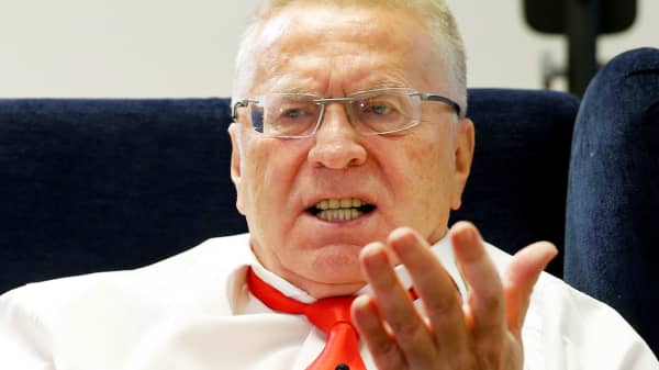 Vladimir Zhirinovsky, leader of the Liberal Democratic Party of Russia, speaks during an interview with Reuters in Moscow, Russia, October 11, 2016.