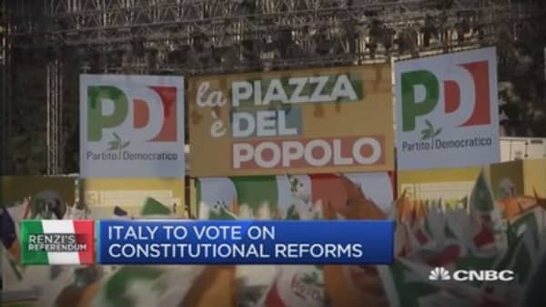Renzi in the spotlight as referendum looms