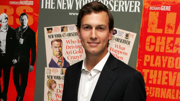 Owner of the New York Observer Jared Kushner attends the New York Premiere of 'The Hunting Party' at the Paris Theater on August 22, 2007 in New York City.
