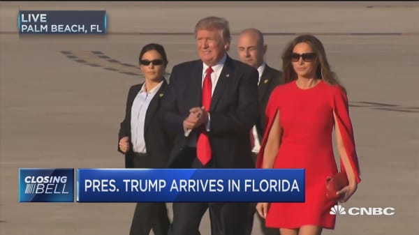 President Trump arrives in Florida