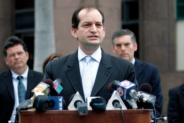 United States Attorney for the Southern District of Florida R. Alexander Acosta in 2007.