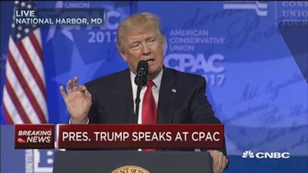 Trump: I'm not against the media, just 'fake news'