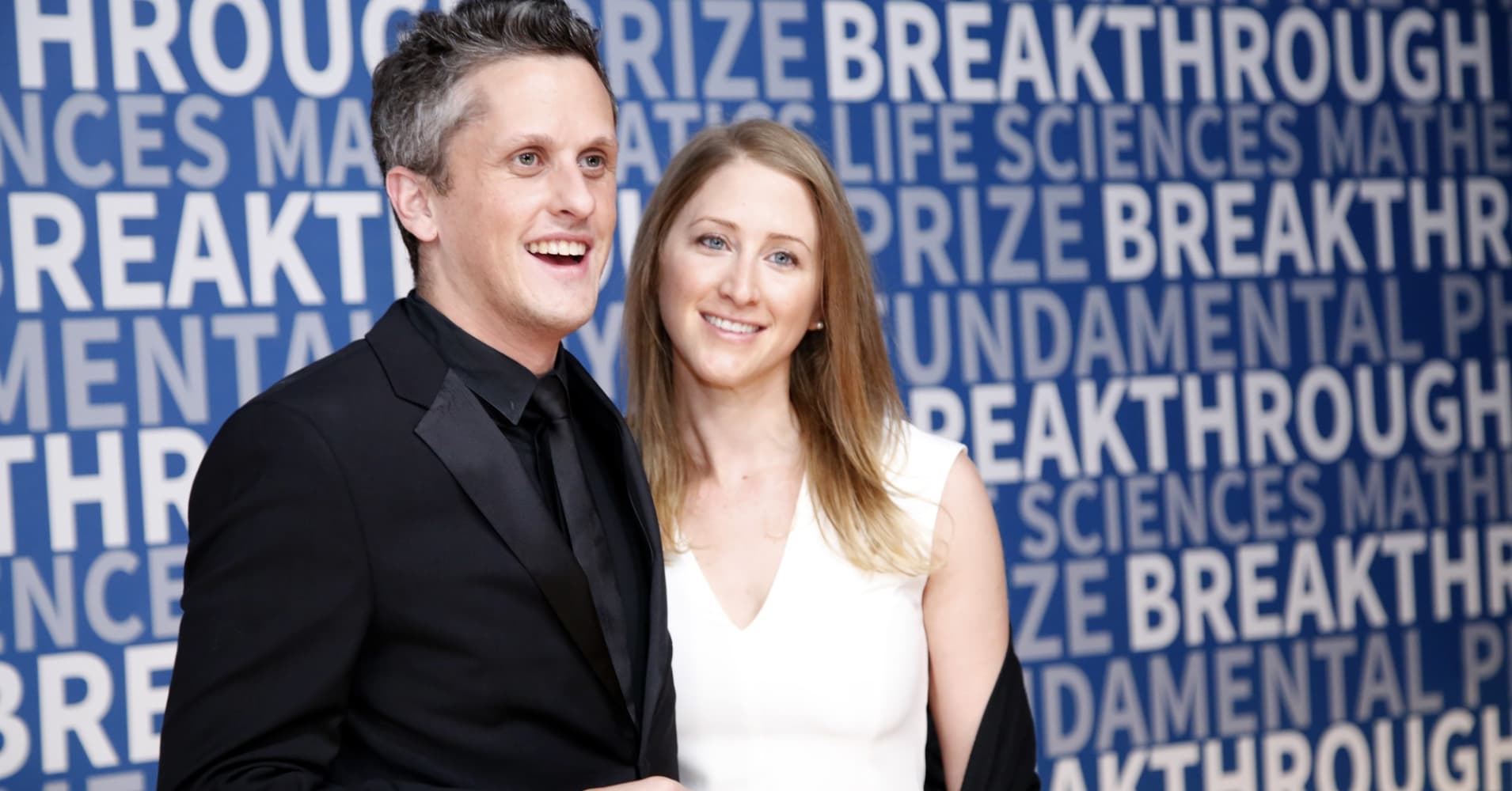 CEO of Box Aaron Levie and CEO of Paradigm Joelle Emerson attend the 2017 Breakthrough Prize.