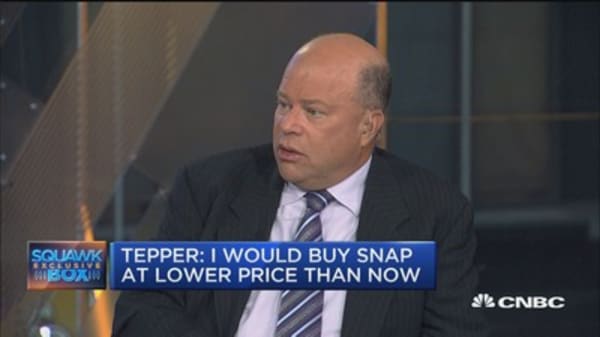 Snap interesting but not jumping through the hoops to buy it at $21.80: David Tepper