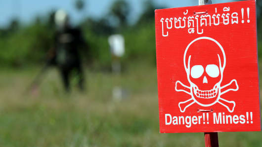 Danger Land Mines