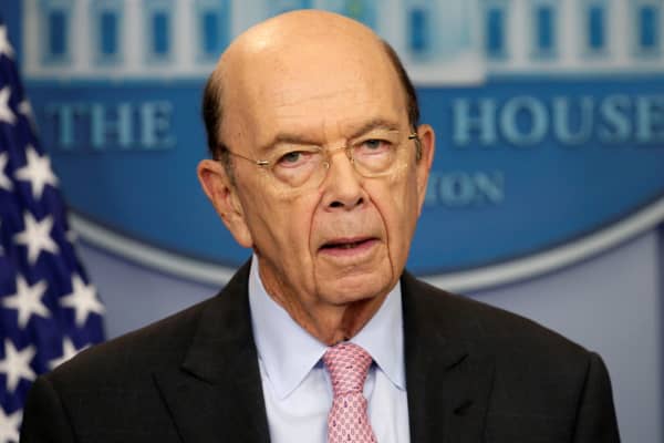 Commerce Secretary Wilbur Ross speaks about new tariffs on Canadian softwood lumber from the White House in Washington, April 25, 2017.