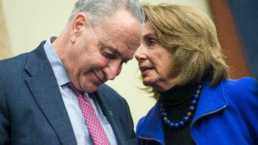 Senate Minority Leader Charles Schumer, D-N.Y., and House Minority Leader Nancy Pelosi, D-Calif.
