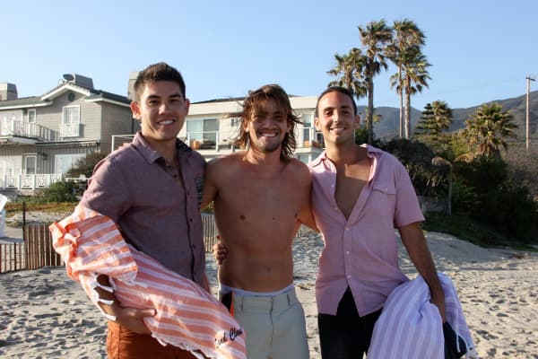 Sand Cloud co-founders Steven Ford, Bruno Aschidamini and Brandon Leibel are roommates, friends and business partners.
