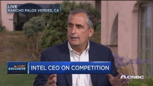 Intel CEO Krzanich: Self-driving cars will double as security cameras