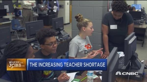 The increasing teacher shortage