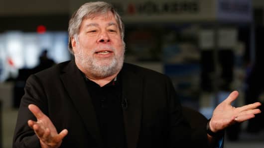 Steve Wozniak speaking at eMerge in Miami on June 12, 2017.