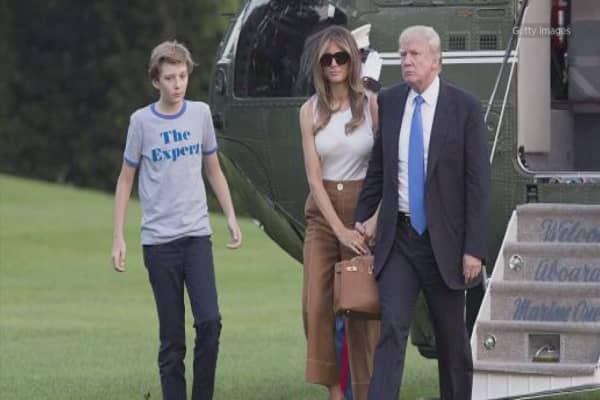 First Lady Melania Trump, son Barron, 11, move into the White House