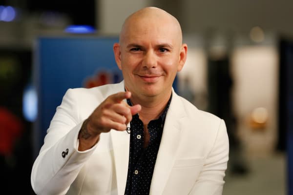 Pitbull en la conferencia eMerge Americas en Miami el 12 de junio de 2017.