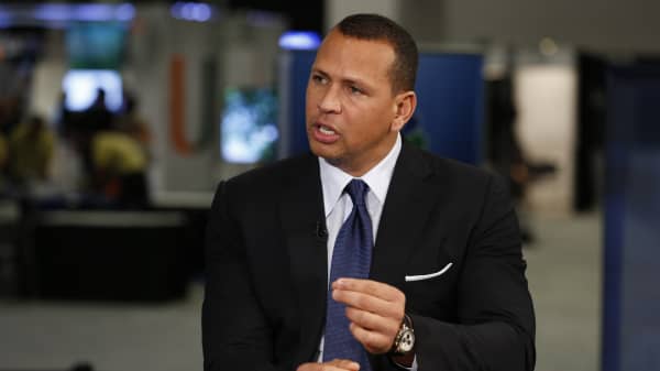Alex Rodriguez at eAlex Rodriguez at eMerge Americas conference in Miami on June 13, 2017. Merge Americas conference in Miami on June 13, 2017.
