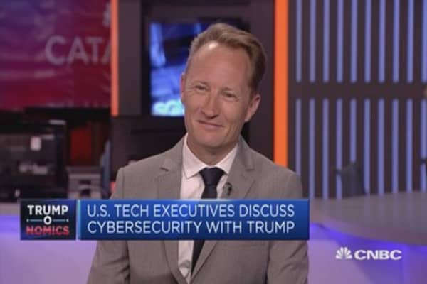 ejecutivos de tecnología a discutir la seguridad cibernética con Trump