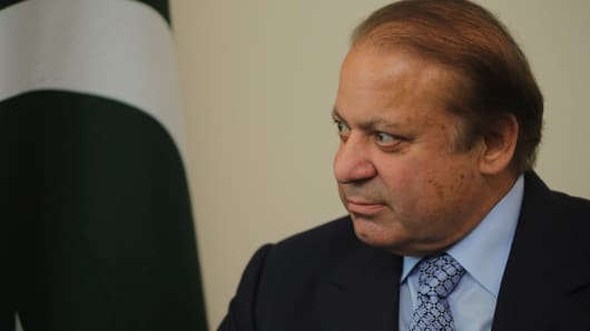 Pakistan's Prime Minister Nawaz Sharif