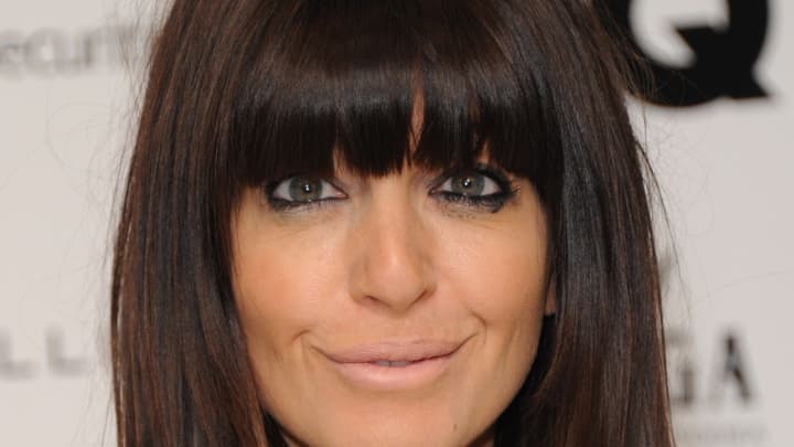 Claudia Winkleman arrives for the GQ 25th Anniversary Exhibition at Phillips De Pury on November 12, 2013 in London, England.