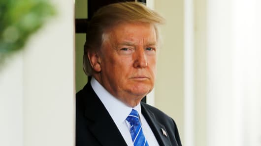 President Donald Trump at the White House in Washington, September 12, 2017.