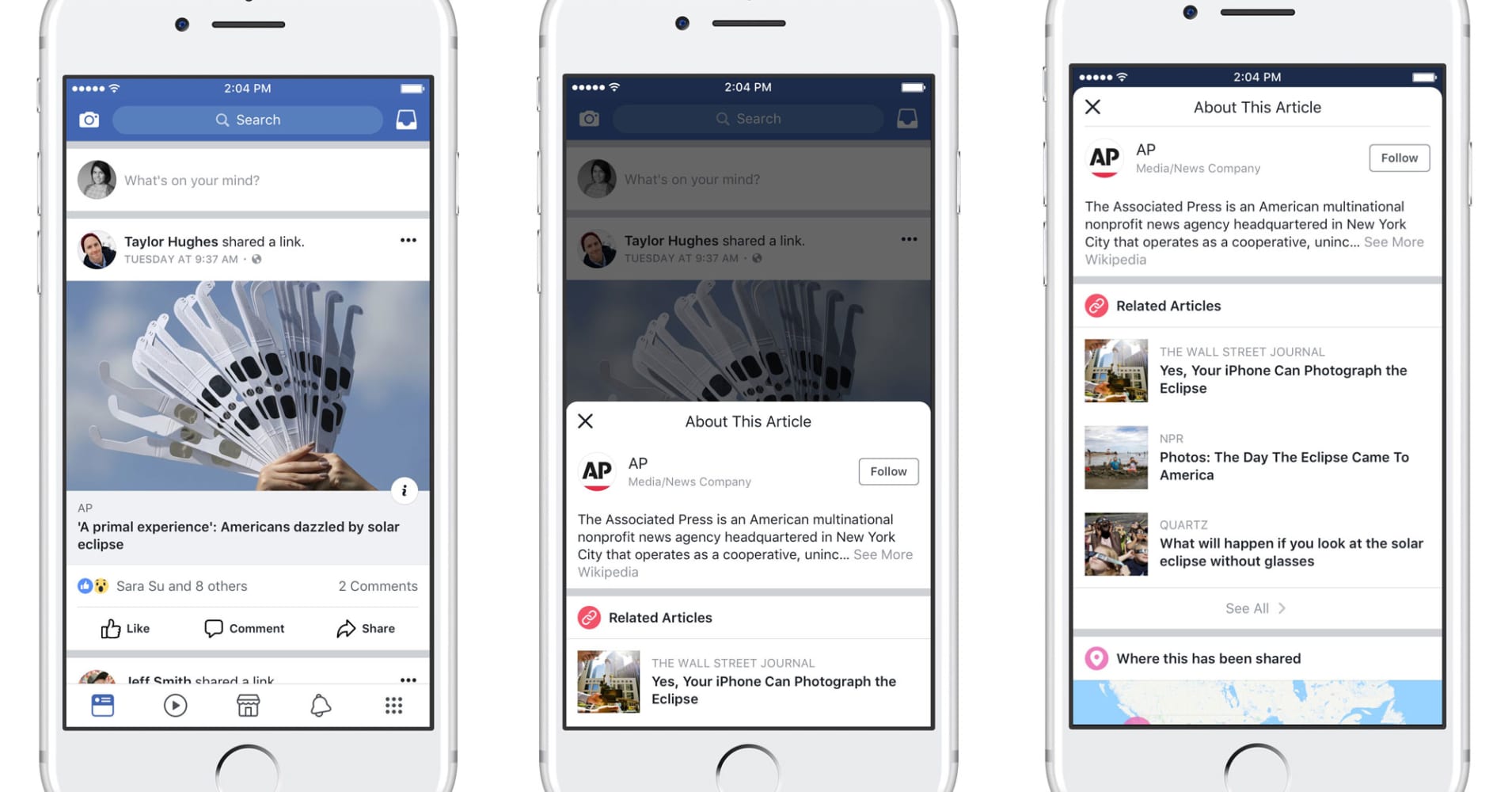 Facebook will test adding context to news stories
