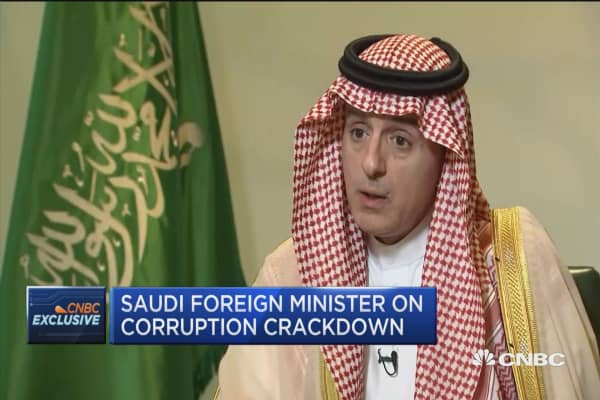 Saudi FM calls for sanctions on Iran for its 'support of terrorism'