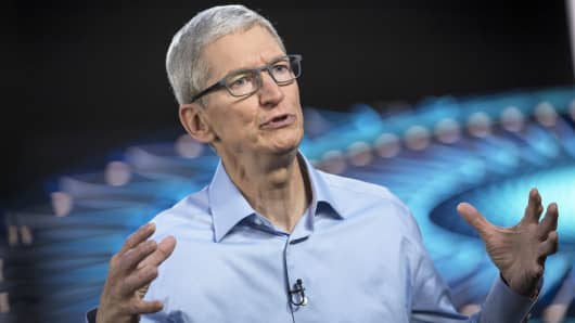 Tim Cook, chief executive officer of Apple Inc.
