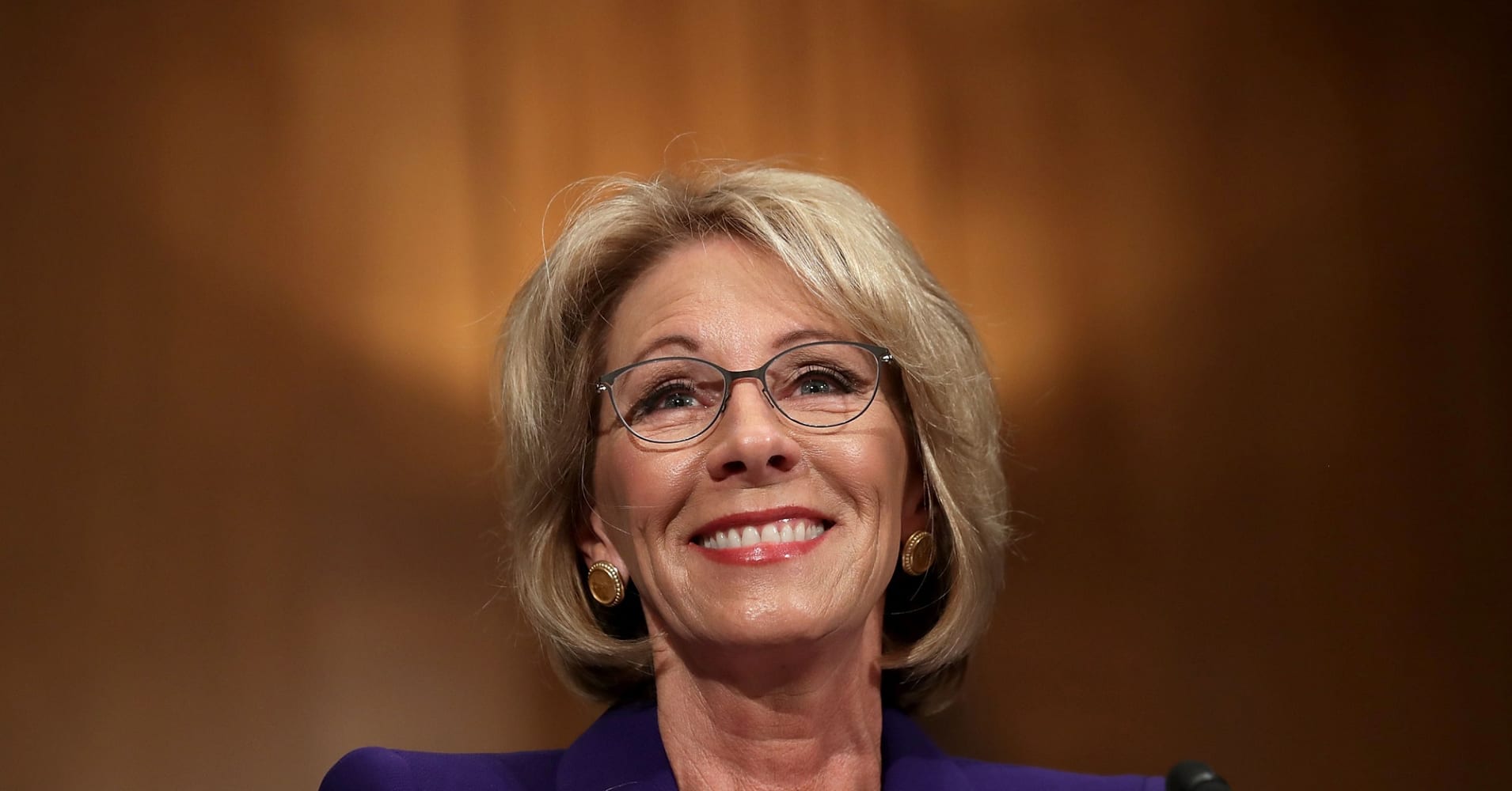 Betsy DeVos contemplates action on arrears of student debt relief avowal